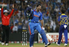 Mahender Singh Dhonis Match Winning Six – World Cup 2011 Highlights