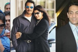 Pictures of Mohd Azharuddin ex-Indian Cricket Team Captain and actress Sangeeta Bijlani