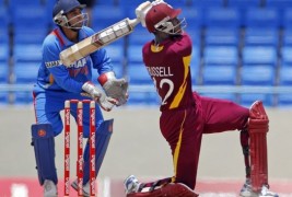 Russells hit ton at Sir Vivian Richards Stadium Antigua (West Indies) 2011