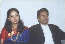 Picture gallery of Javagal Srinath with spouse Jyotsana