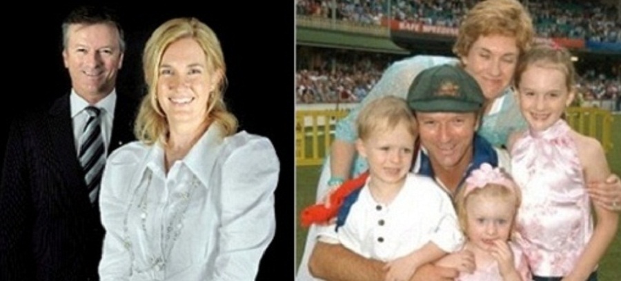 Profile pictures of Steve Waugh and his wife Lynette