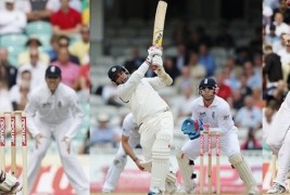 Snaps of fourth day of fourth and final test match played between England and India at Kennington Oval, London