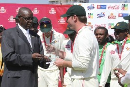 Picture gallery of only test match played between Bangladesh and Zimbabwe at Harare