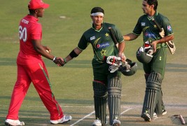 Snaps of 2nd ODI played between Zimbabwe vs Pakistan on 11 September 2011