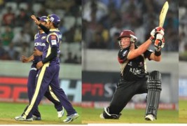 Picture gallery of Kolkata Knight Riders vs Somerset Champions League Twenty20 match