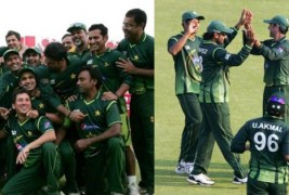 Top five photos of 3rd ODI between Pakistan v Zimbabwe 2011