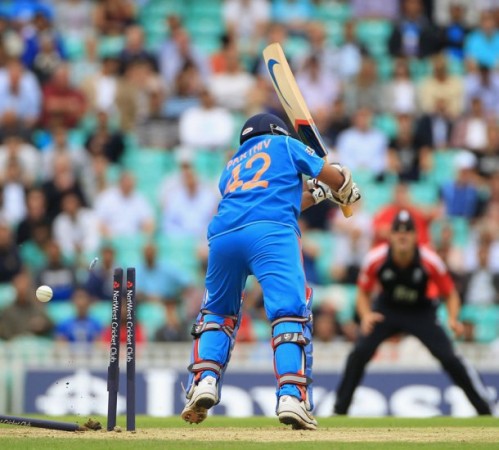 Parthiv Patel was bowled by Anderson Parthiv Patel was bowled by Anderson