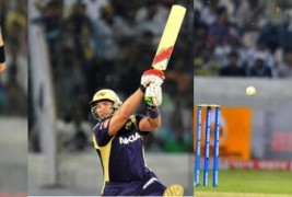 Kolkata Knight Riders versus South Australian Redbacks match pictures played on 27th September 2011