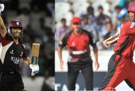 Leicestershire vs Ruhuna Rhinos Champions League Twenty20 Qualifying match snaps.