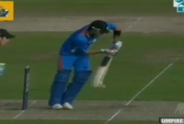 India England 5th ODI at Cardiff – Virat Kohli Hit Wicket Sparks Tweets