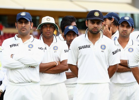 MS Dhoni and company after losing 4th Test at Adelaide