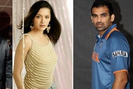 Pictures of Zaheer Khan and his girlfriend Isha Sharvani
