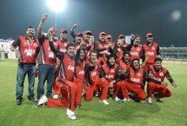 Pictures of match played between Mumbai Heroes and Telugu Warriors