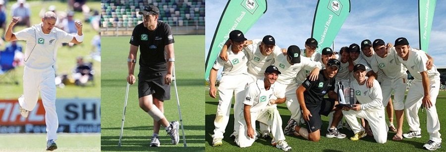 Pictures of one-off test match played between Zimbabwe and New Zealand