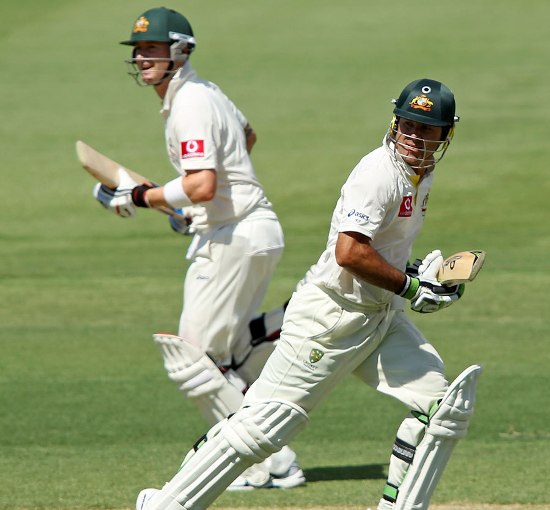 Ricky Ponting put 251 runs partnership in day 1