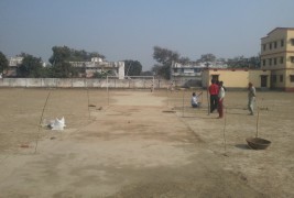 A pitch is being prepared for M A Fateh Khan and Ali Abbas tournament