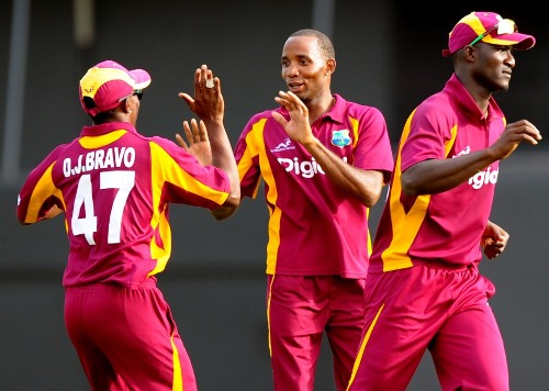 Garey Mathurin celebrates of Shane Watson wicket