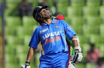 Sachin tendulakar of India.