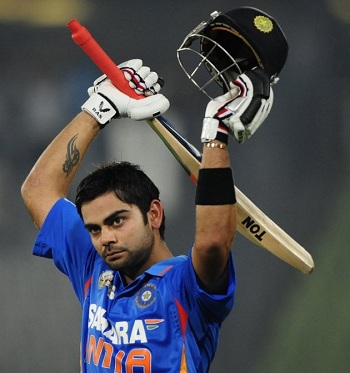 Virat Kohli of India.