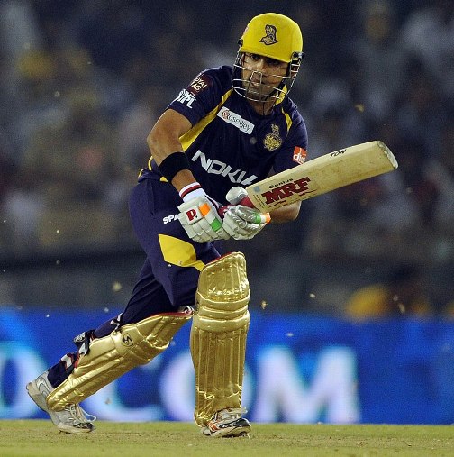 Gautam Gambhir plays one through the leg side