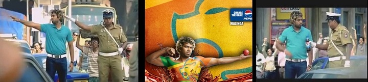 Pepsi add Malinga Slinga