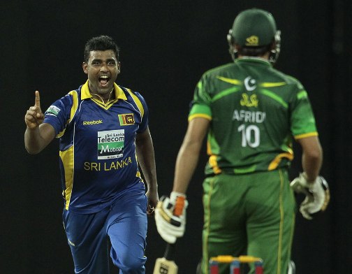 Thisara Perara got a hat-trick for SL