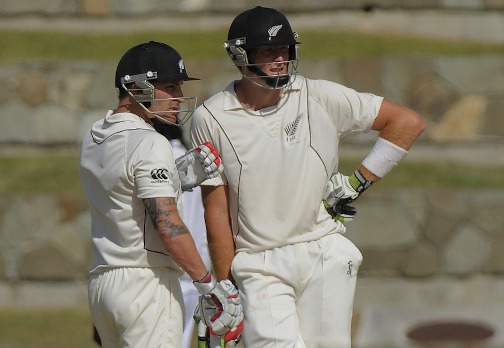 Brendon McCullum and Martin Guptill played good innings under pressure