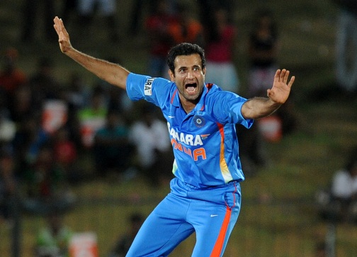 Irfan Pathan appeals for a wicket Irfan Pathan appeals for a wicket