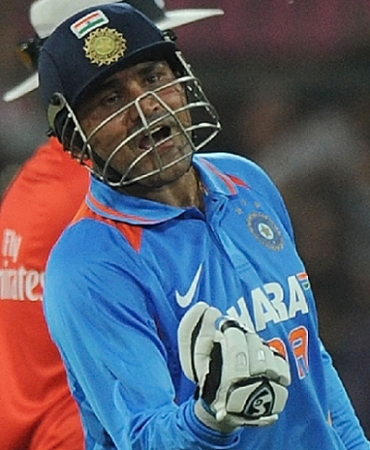 Virender Sehwag pumped up after his one-day double-century