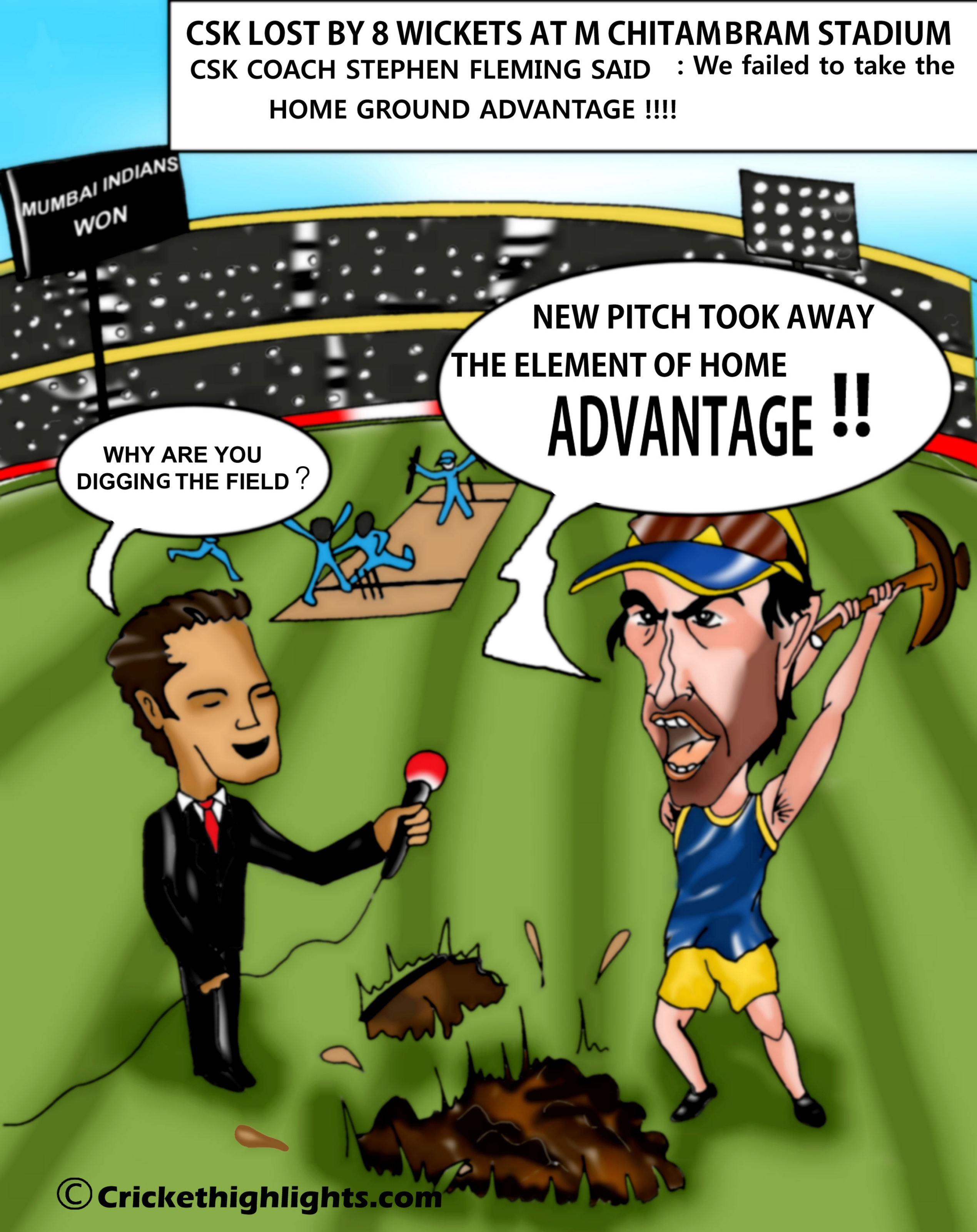 Chennai Super Kings - IPL Home Advantage Humor